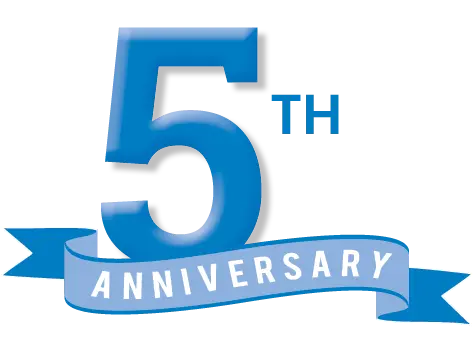 5th Anniversary logo