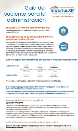 Spanish Dosing Information Sheet Tear Pad Thumbnail